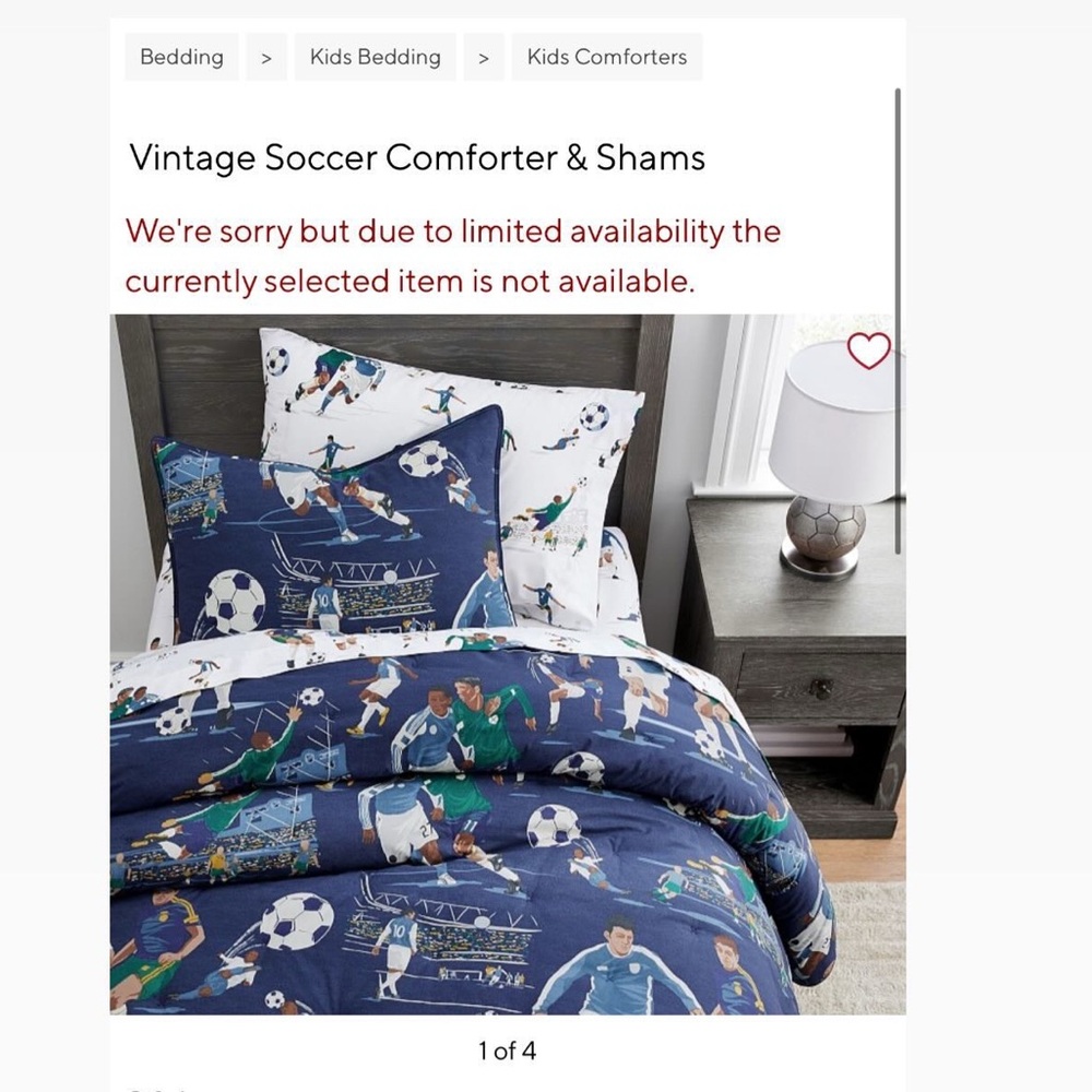ISO desperately searching for this pottery barn, soccer bed set in a size full